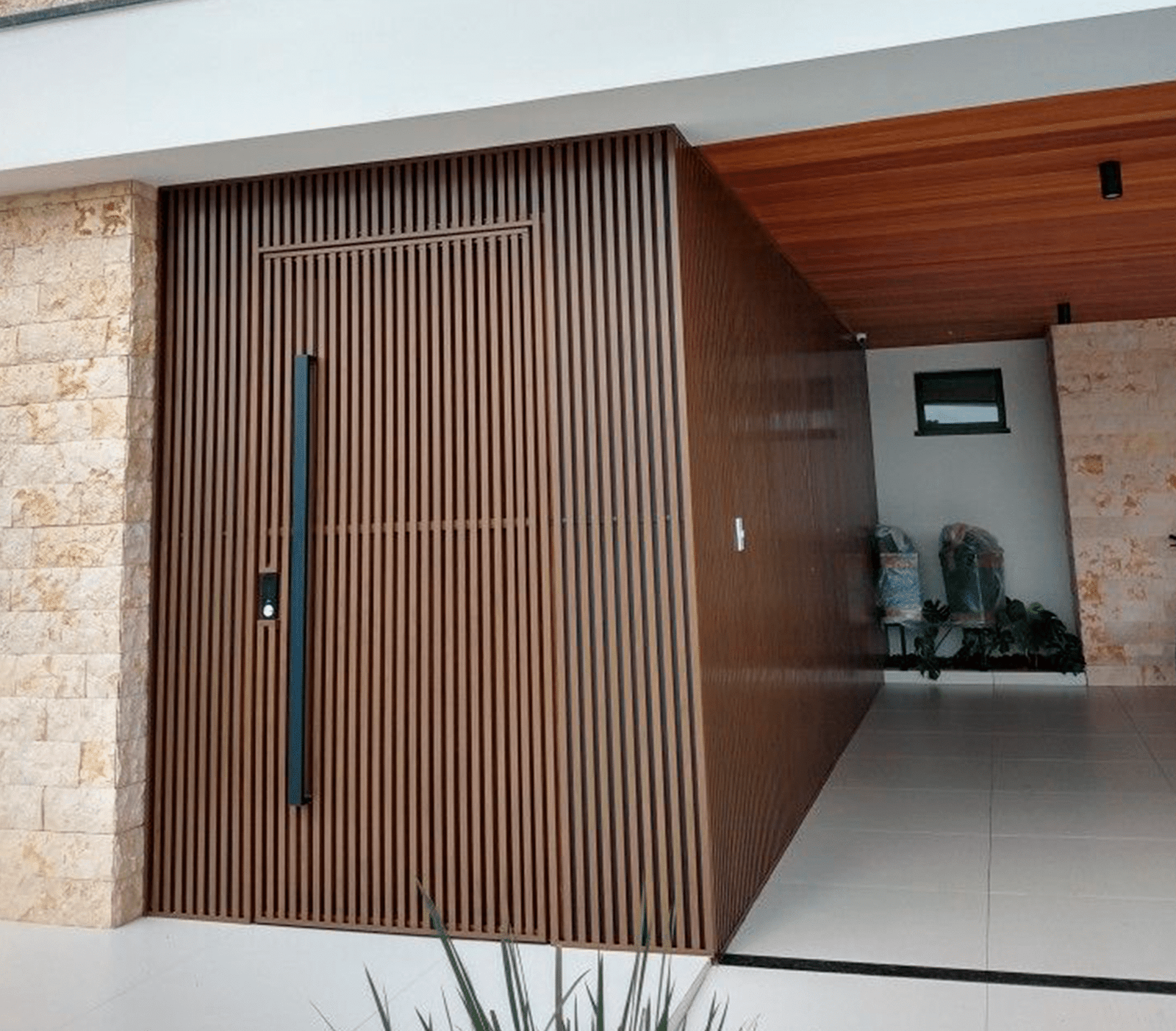 porta + painel ripado